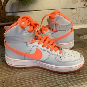 salmon air force 1 high top